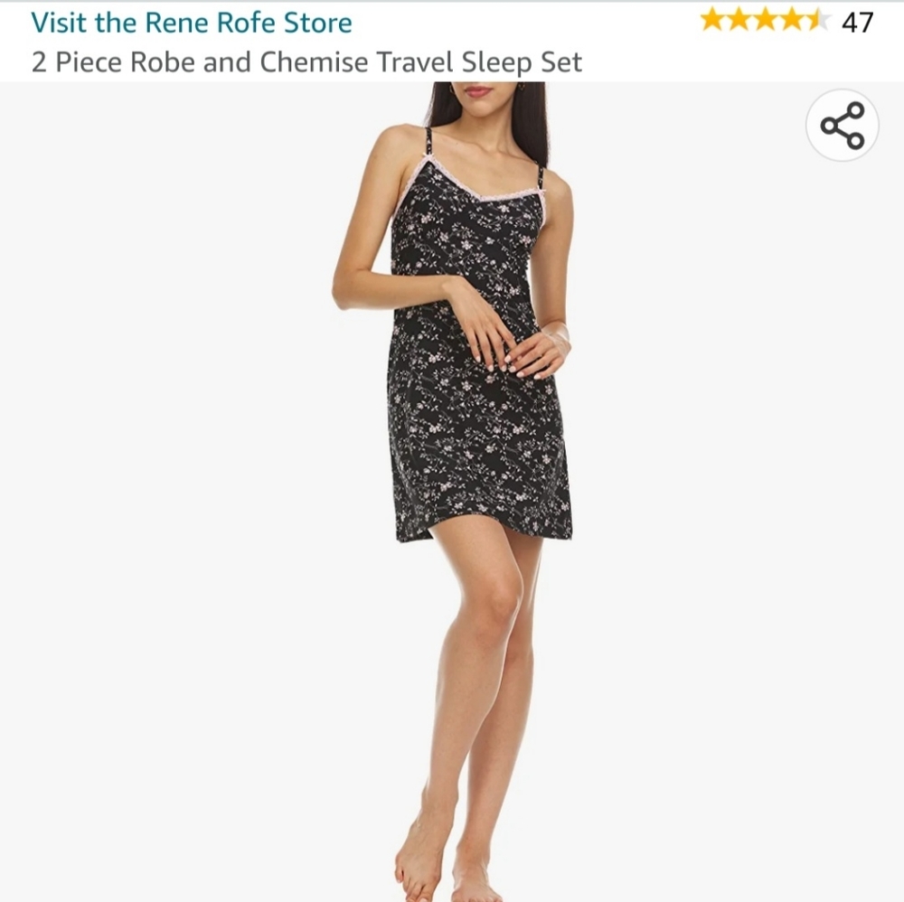 Rene Rofe 2 PC Robe & Nightgown Set - Picture 2 of 5